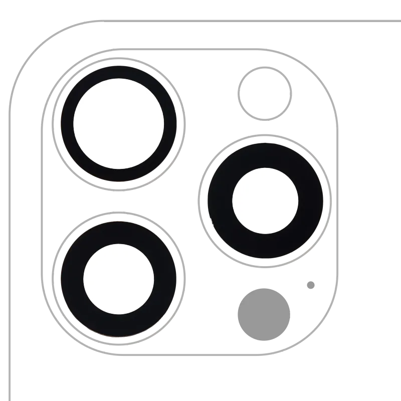 Sklíčko zadní kamery (jen sklo) s lepením pro iPhone 15 Pro Max (sada 3 ks) (Premium) (pravý safír)