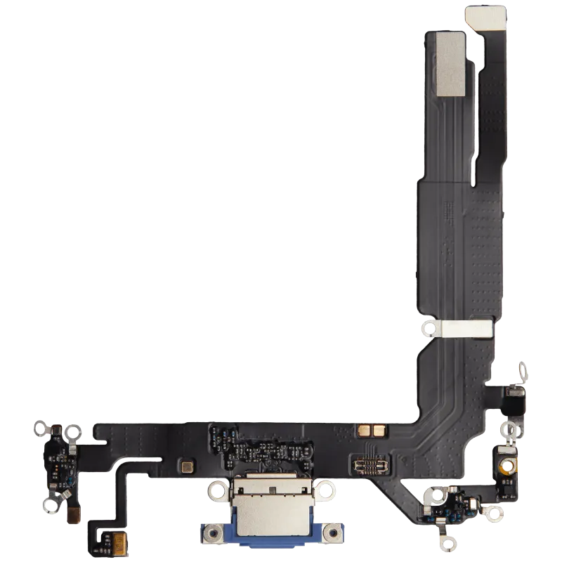 Flex kabel nabíjecího konektoru pro iPhone 16 (Aftermarket Plus) (ultramarínová)
