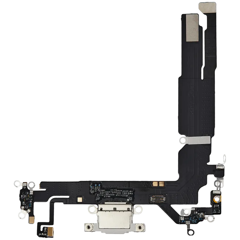 Flex kabel nabíjecího konektoru pro iPhone 16 (Aftermarket Plus) (bílá)