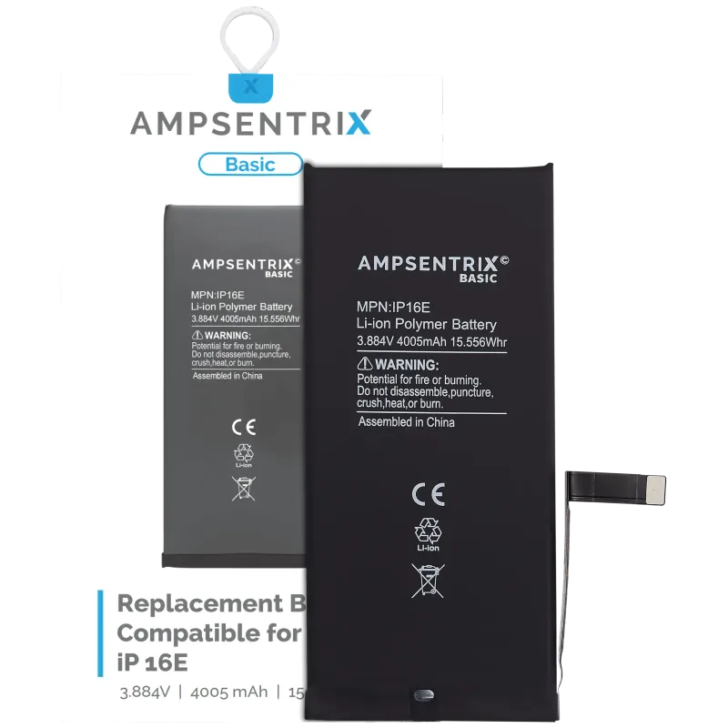 Baterie pro iPhone 16e / 17e (AmpSentrix Basic)
