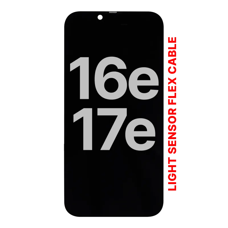 OLED displej s flex kabelem senzoru světla pro iPhone 17e / 16e (originál z vyřazeného zařízení, stav A)