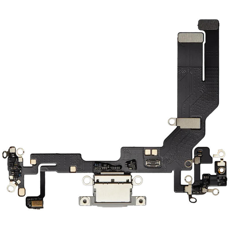 Flex kabel nabíjecího konektoru pro iPhone 16e / 17e (Aftermarket Plus) (bílá)