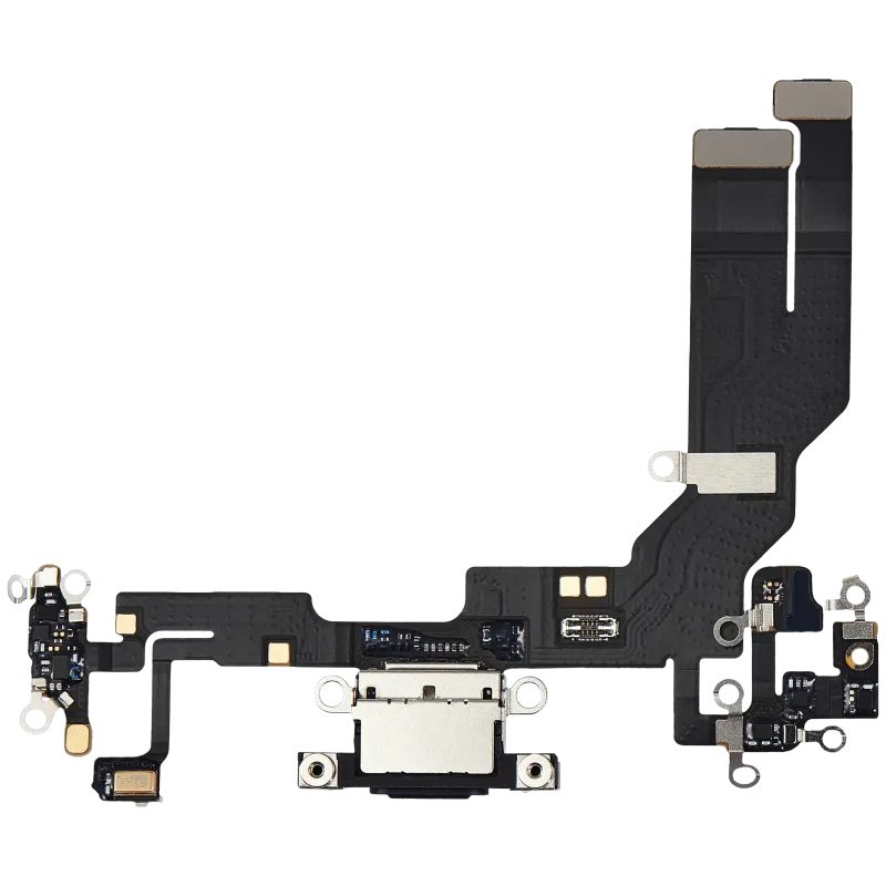 Flex kabel nabíjecího konektoru pro iPhone 16e / 17e (Premium) (černá)