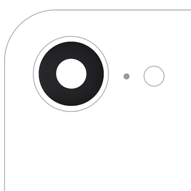 Sklíčko zadní kamery (jen sklo) s lepením pro iPhone 16e / 17e (Premium) (pravý safír)