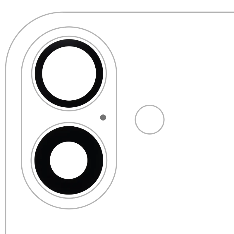 Sklíčko zadní kamery (jen sklo) s lepením pro iPhone 16 / 16 Plus / 17 (sada 2 ks) (pravý safír) (Premium)