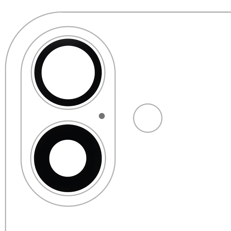 Sklíčko zadní kamery (jen sklo) s lepením pro iPhone 16 / 16 Plus (sada 2 ks) (pravý safír) (Premium) (balení 10 ks)