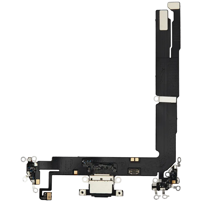 Flex kabel nabíjecího konektoru pro iPhone 16 Plus (Aftermarket Plus) (černá)