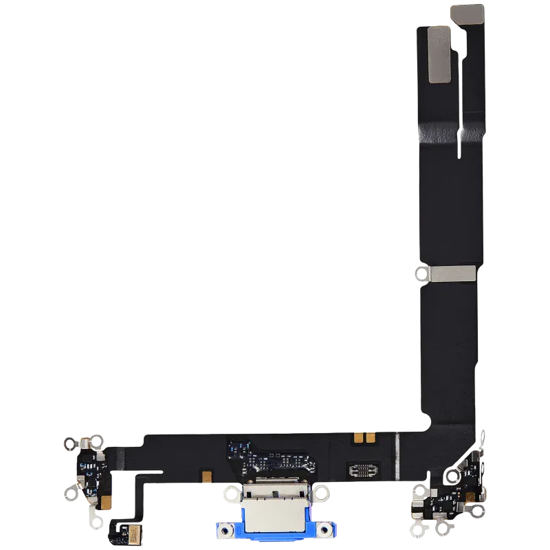 Flex kabel nabíjecího konektoru pro iPhone 16 Plus (originál z vyřazeného zařízení) (ultramarínová)