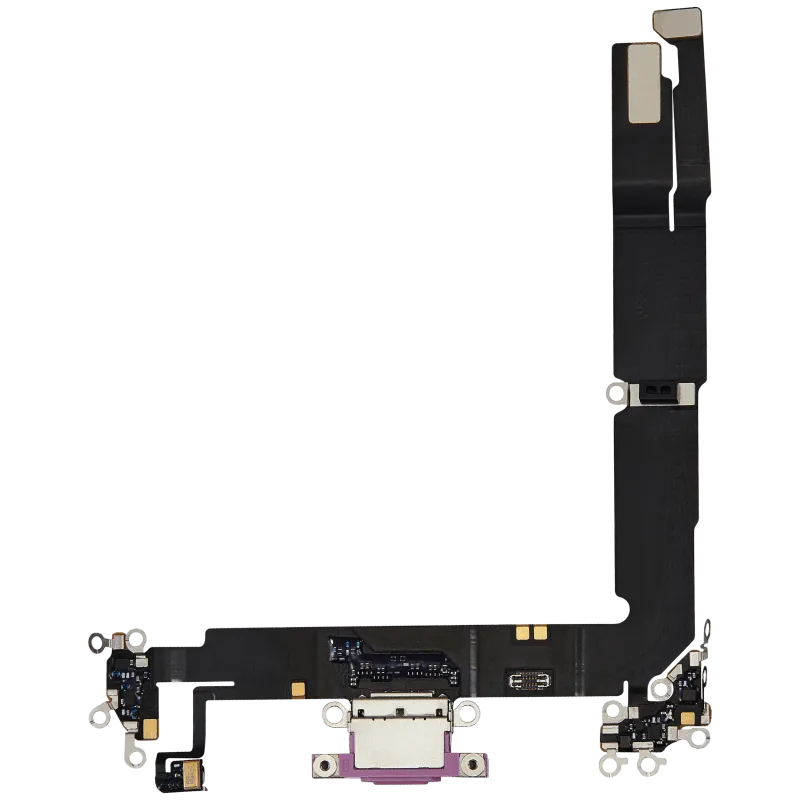 Flex kabel nabíjecího konektoru pro iPhone 16 Plus (originál z vyřazeného zařízení) (růžová)