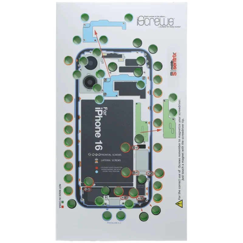 Podložka na šroubky iScrews pro iPhone 16 (dottorpod)