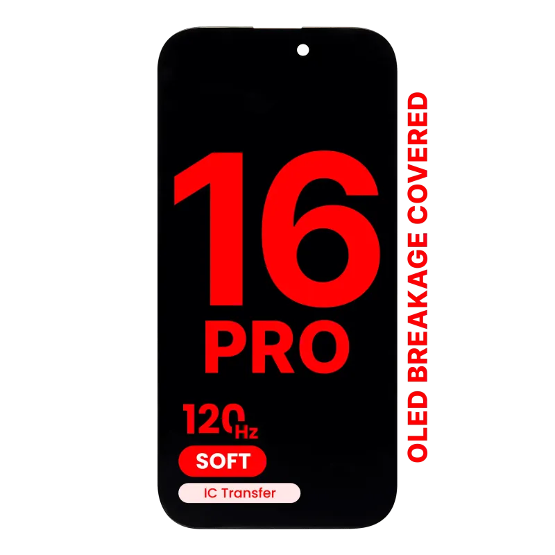 OLED displej pro iPhone 16 Pro (Aftermarket Pro: XO7 Soft OLED) (120 Hz)