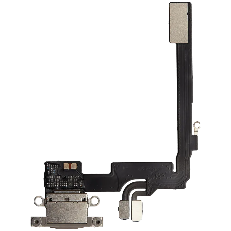 Flex kabel nabíjecího konektoru pro iPhone 16 Pro (Aftermarket Plus) (přírodní titan)