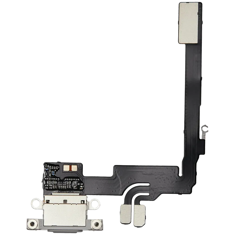 Flex kabel nabíjecího konektoru pro iPhone 16 Pro (Aftermarket Plus) (bílý titan)