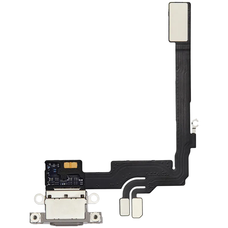 Flex kabel nabíjecího konektoru pro iPhone 16 Pro (originál z vyřazeného zařízení) (přírodní titan)