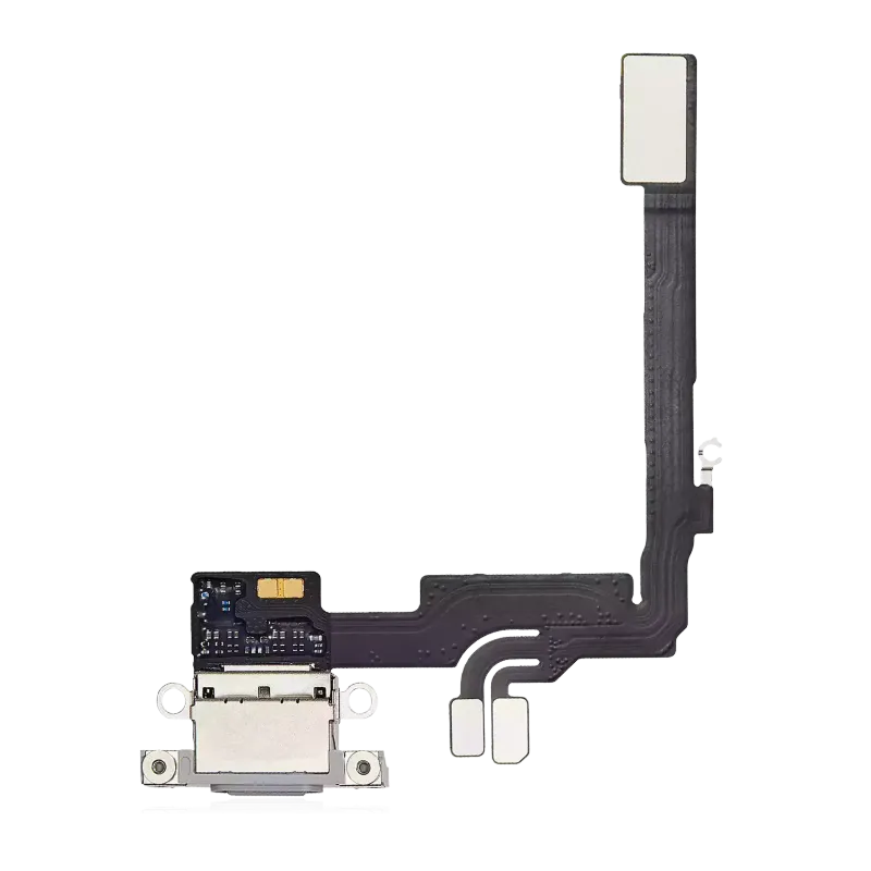 Flex kabel nabíjecího konektoru pro iPhone 16 Pro (Premium) (bílý titan)