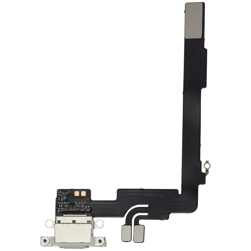 Flex kabel nabíjecího konektoru pro iPhone 16 Pro Max (Aftermarket Plus) (bílý titan)