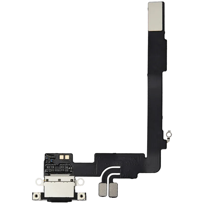 Flex kabel nabíjecího konektoru pro iPhone 16 Pro Max (Aftermarket Plus) (černý titan)
