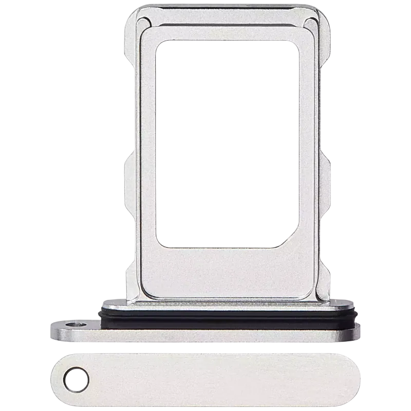 SIM šuplík (jedna SIM) pro iPhone 16 Pro / 16 Pro Max (bílý titan)