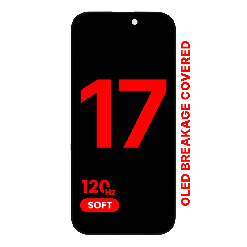 OLED displej pro iPhone 17 (Aftermarket Pro: XO7 Soft OLED) (120 Hz)