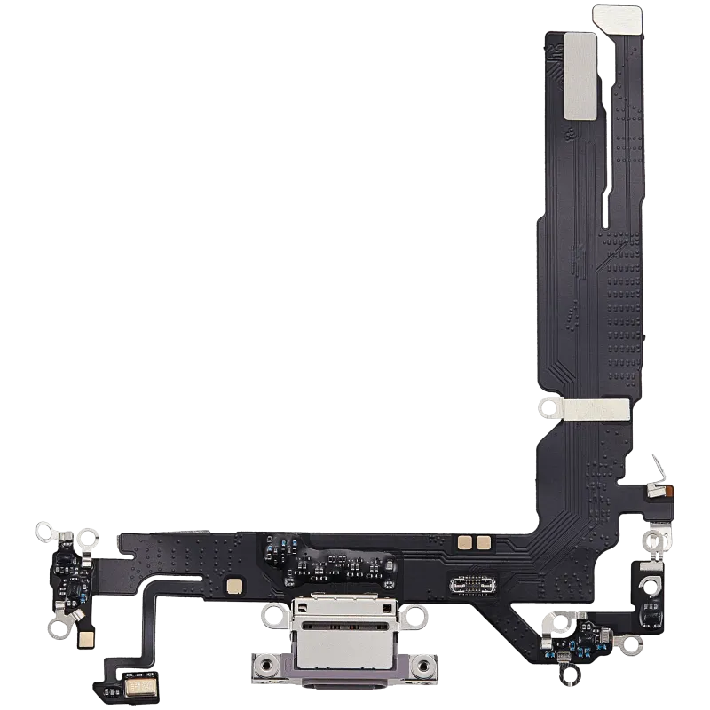 Flex kabel nabíjecího konektoru pro iPhone 17 (Aftermarket Plus) (levandulová)