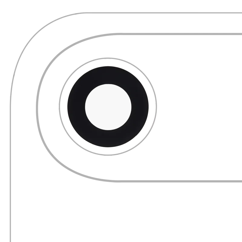 Sklíčko zadní kamery (jen sklo) s lepením pro iPhone Air (Aftermarket Plus)