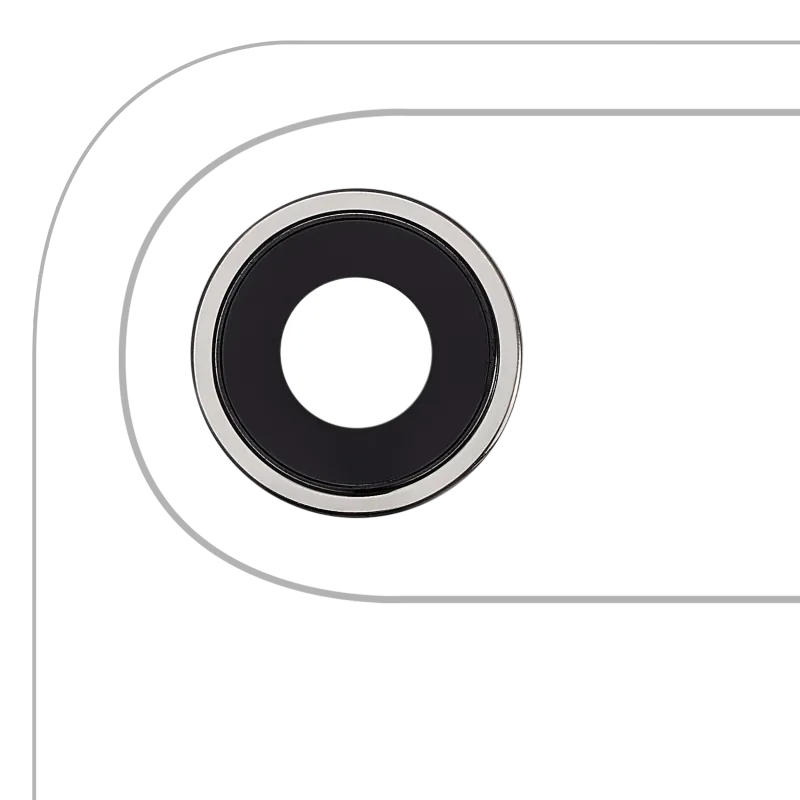 Sklíčko zadní kamery s držákem a rámečkem pro iPhone Air (oblačně bílá) (Premium)