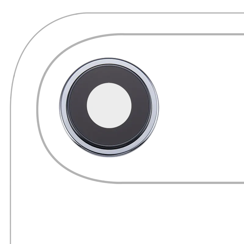 Sklíčko zadní kamery s držákem a rámečkem pro iPhone Air (sada 3 ks) (Premium) (nebesky modrá)