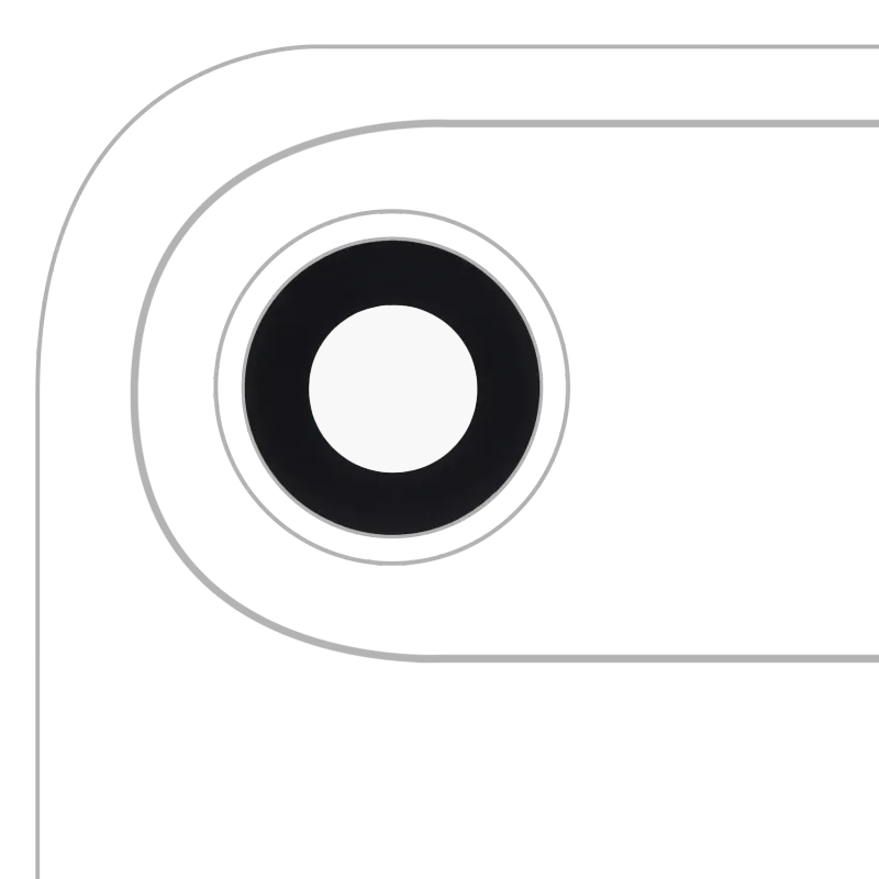 Sklíčko zadní kamery s lepením pro iPhone Air (Premium) (balení 10 ks) (nebesky modrá)