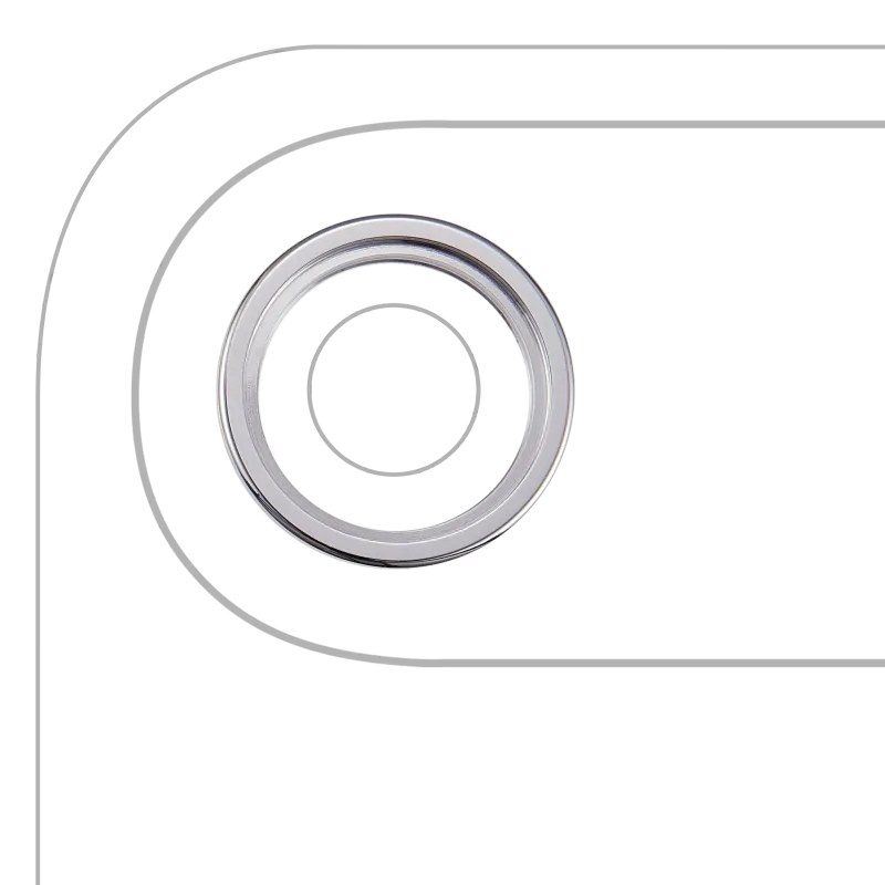 Samotný rámeček sklíčka zadní kamery pro iPhone Air (oblačně bílá) (balení 10 ks)