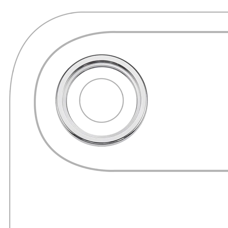 Samotný rámeček sklíčka zadní kamery pro iPhone Air (oblačně bílá)