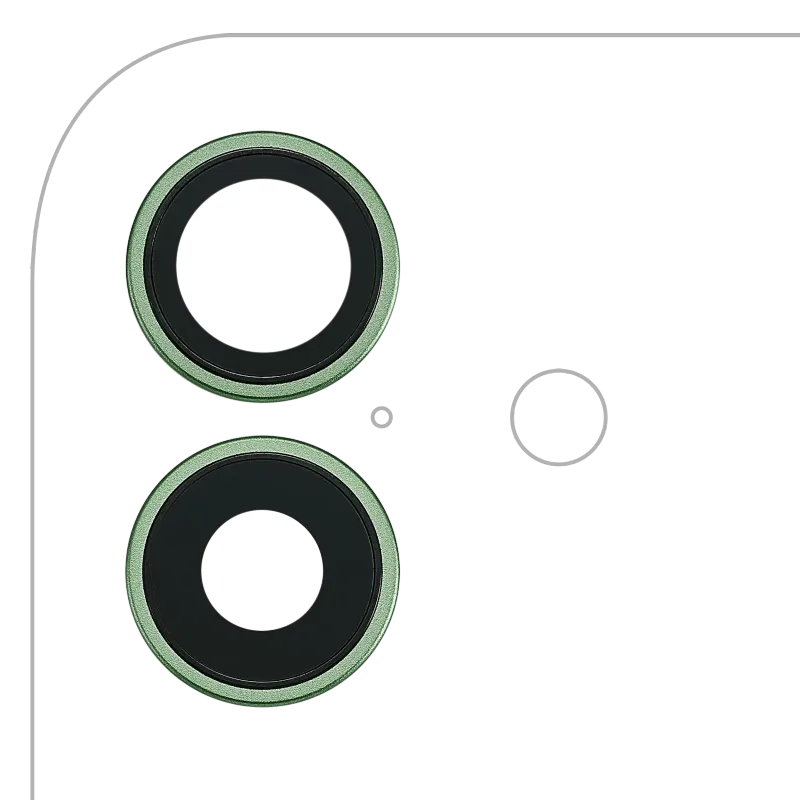 Sklíčko zadní kamery s držákem a rámečkem pro iPhone 17 (šalvějová) (Premium)