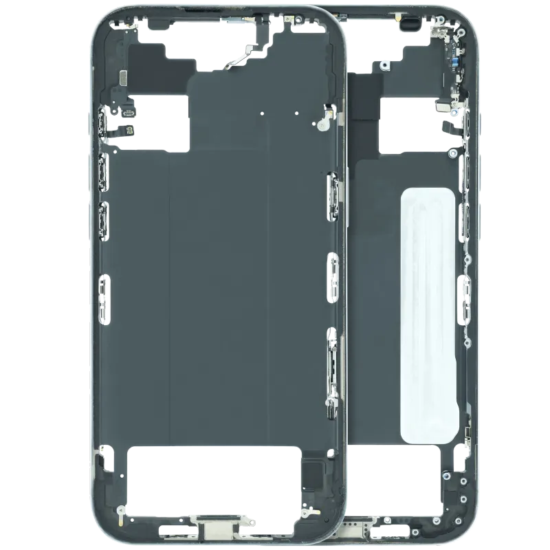 Střední rám (housing) s drobnými díly pro iPhone Air (US/EU verze) (originál z vyřazeného zařízení, stav B) (nebesky modrá)