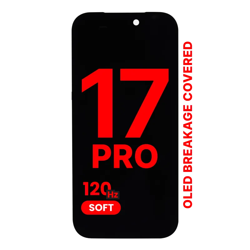 OLED displej pro iPhone 17 Pro (Aftermarket Pro: XO7 Soft OLED) (120 Hz)