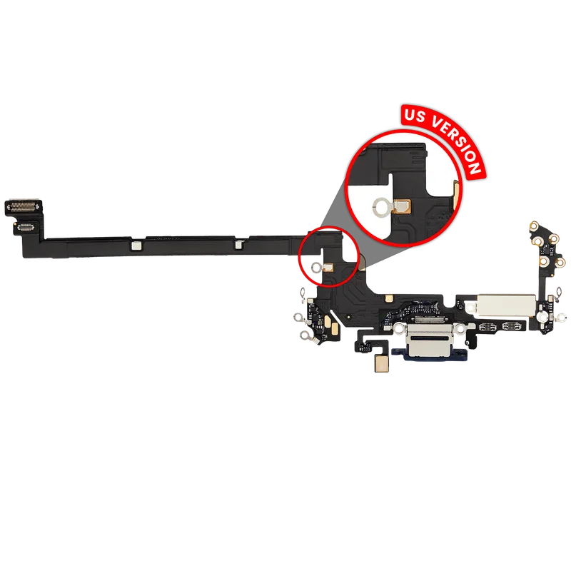 Flex kabel nabíjecího konektoru pro iPhone 17 Pro (US verze) (Premium) (temně modrá)