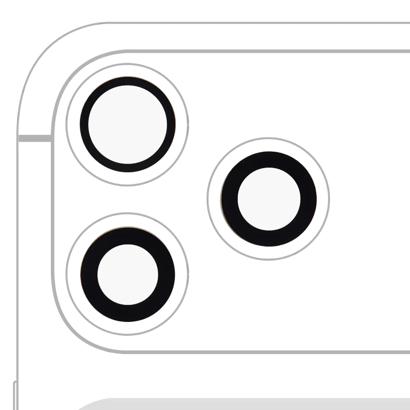 Sklíčko zadní kamery (jen sklo) s lepením pro iphone 17 Pro / 17 Pro Max (sada 3 ks) (pravý safír) (Premium)