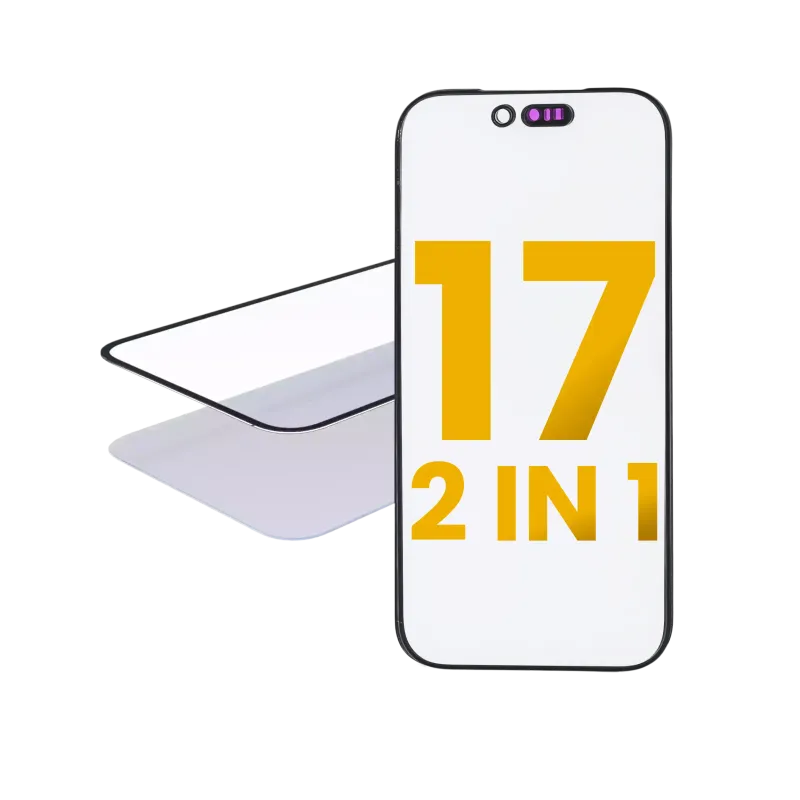 2v1 (přední sklo + předinstalovaná OCA) pro iPhone 17 (balení 2 ks) (OCA Master)