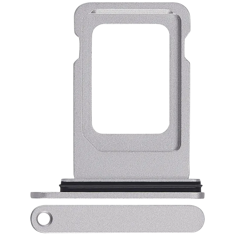 SIM šuplík (dvě SIM) pro iPhone 17 Pro / 17 Pro Max (stříbrná)