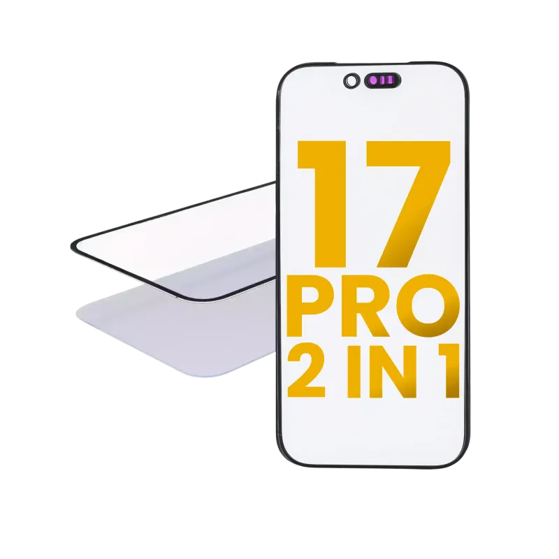 2v1 (přední sklo + předinstalovaná OCA) pro iPhone 17 Pro (balení 2 ks) (OCA Master)