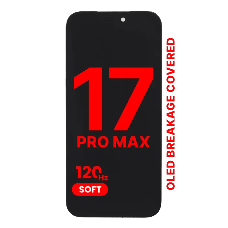 OLED displej pro iPhone 17 Pro Max (Aftermarket Pro: XO7 Soft OLED) (120 Hz)