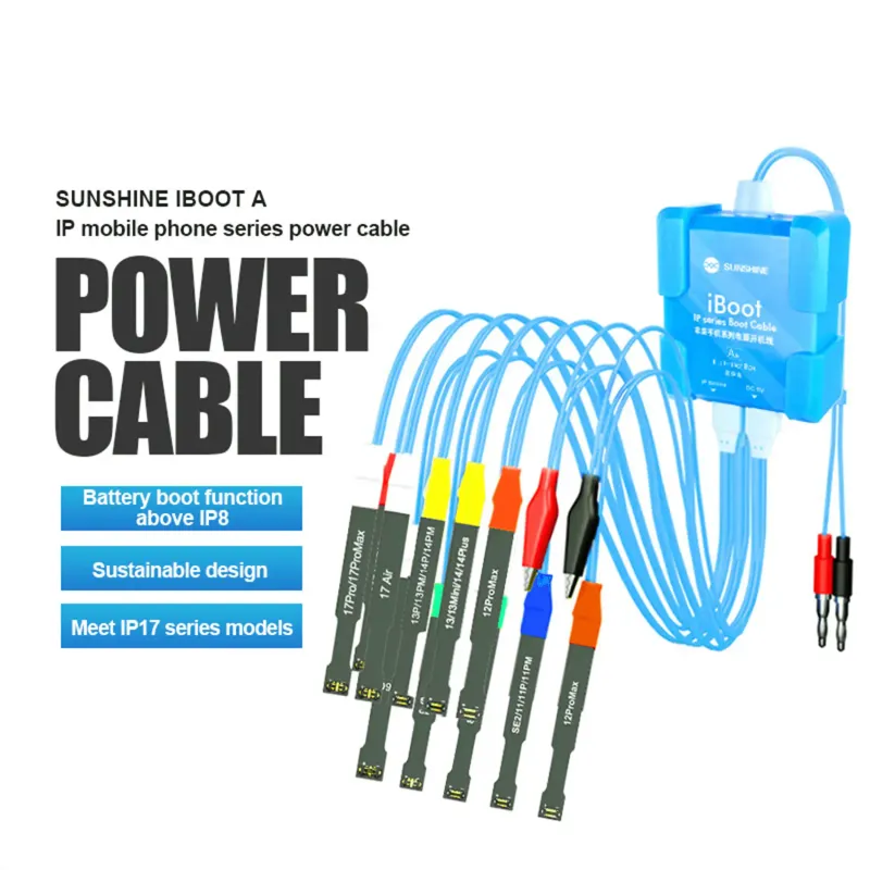 Kabel iBoot-A iPhone řada Boot napájecí pro iPhone 8 to 17 Pro Max V11 (Sunshine)