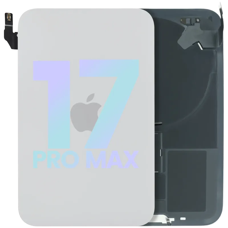 Zadní sklo s magnetem MagSafe a NFC pro iPhone 17 Pro Max (Service Pack) (stříbrná)