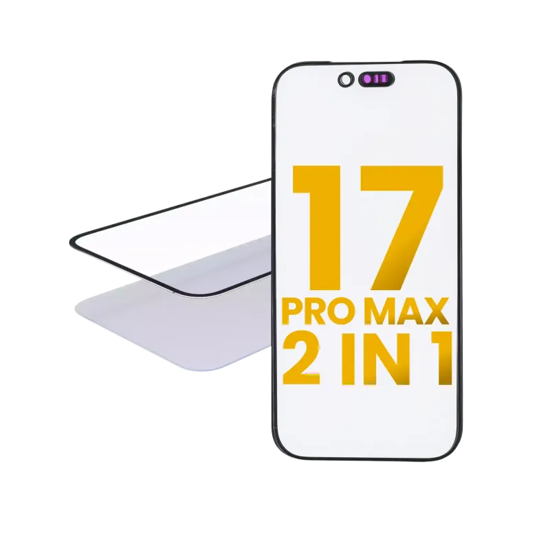 2v1 (přední sklo + předinstalovaná OCA) pro iPhone 17 Pro Max (balení 2 ks) (OCA Master)