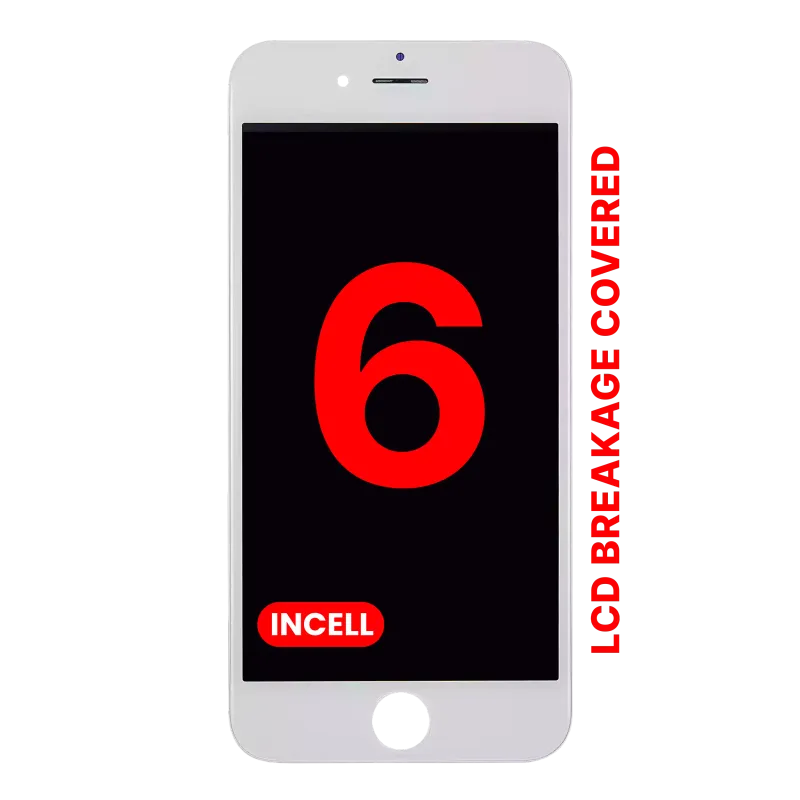 LCD displej pro iPhone 6 (Aftermarket Pro: XO7 Incell) (bílá)