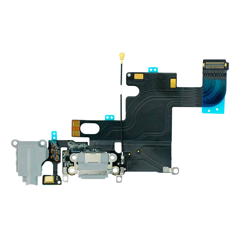 Flex kabel nabíjecího konektoru pro iPhone 6 (Aftermarket) (stříbrná)