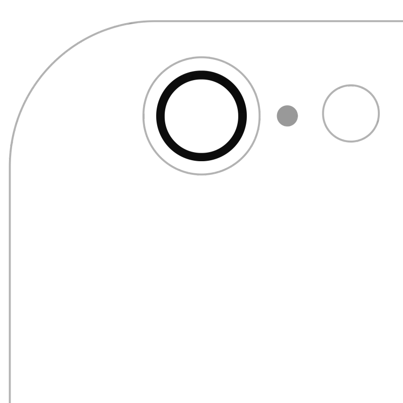 Sklíčko zadní kamery (jen sklo) s lepením pro iPhone 6 / 6S (pravý safír) (Premium) (všechny barvy) (balení 10 ks)