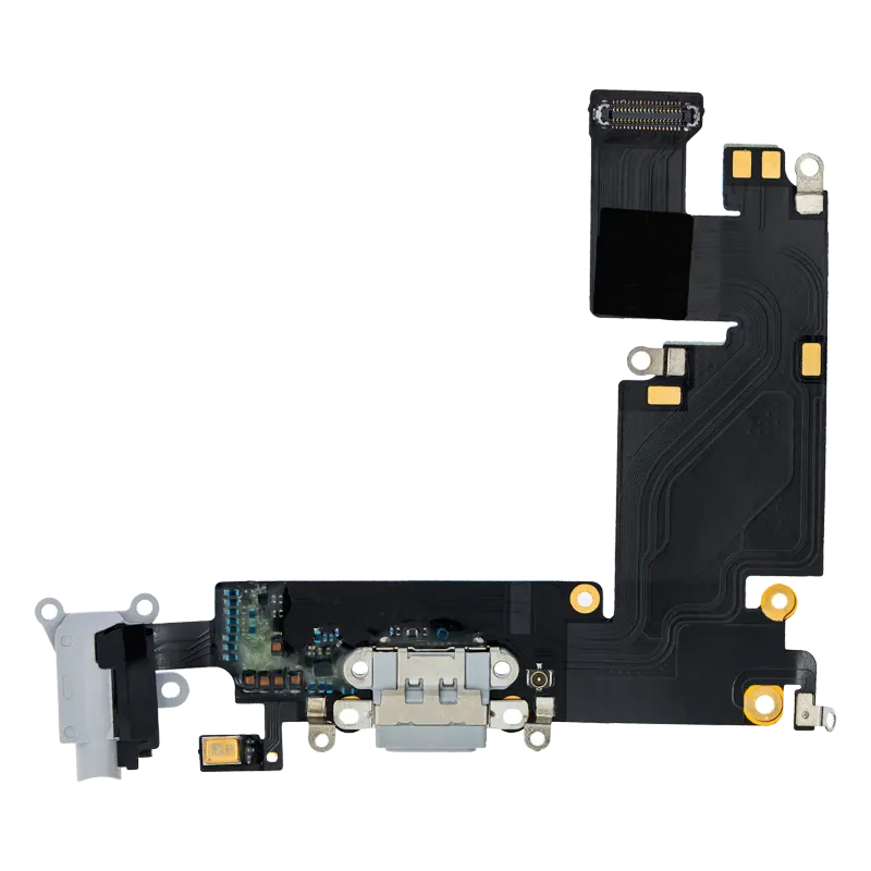 Flex kabel nabíjecího konektoru pro iPhone 6 Plus (Aftermarket) (stříbrná)