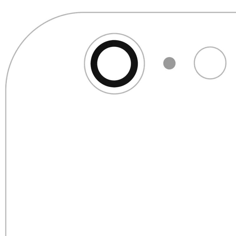 Sklíčko zadní kamery (jen sklo) s lepením pro iPhone 6 Plus / 6S Plus (pravý safír) (Premium) (všechny barvy) (balení 10 ks)