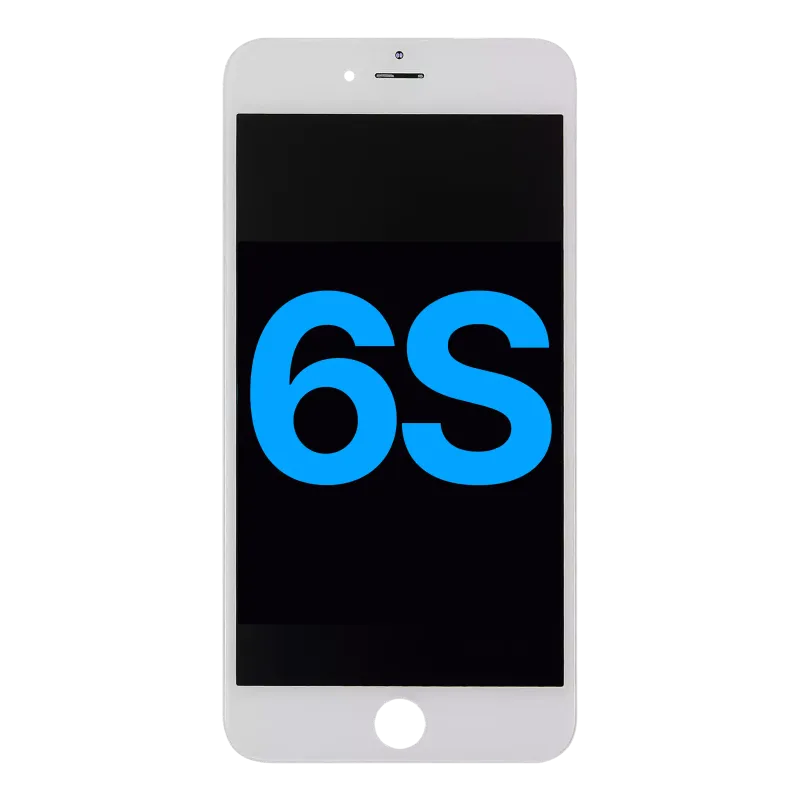 LCD displej s ocelovou deskou pro iPhone 6S (Aftermarket) (bílá)