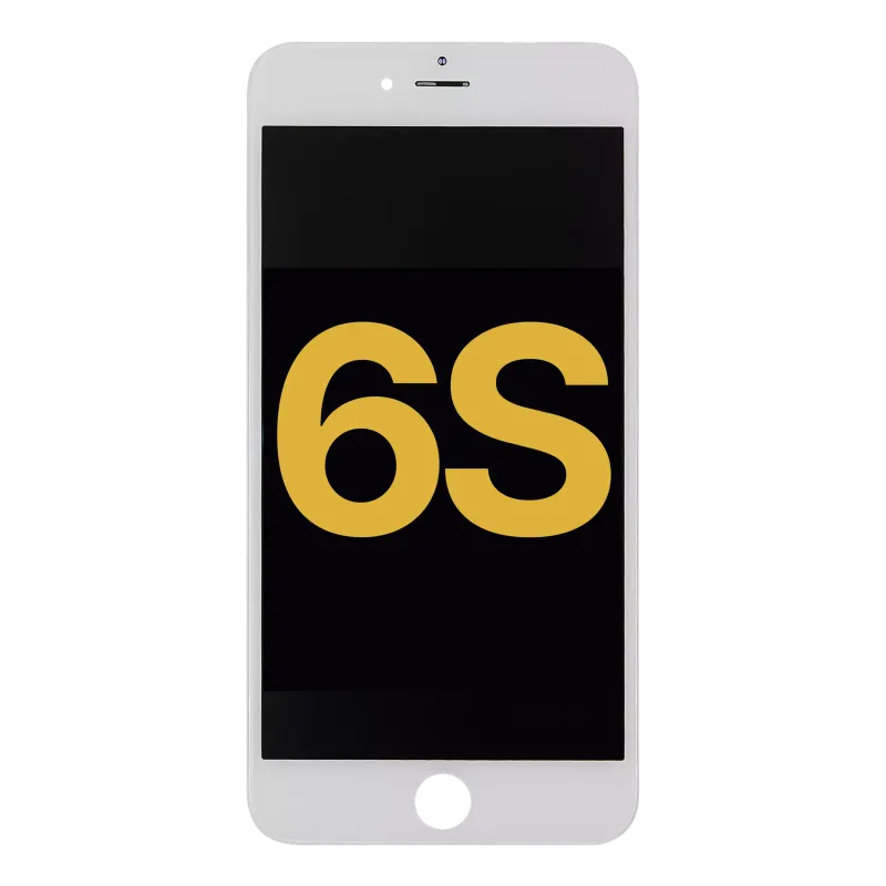 LCD displej s ocelovou deskou pro iPhone 6S (repasovaný) (bílá)