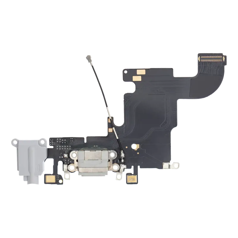 Flex kabel nabíjecího konektoru pro iPhone 6S (Aftermarket) (stříbrná)